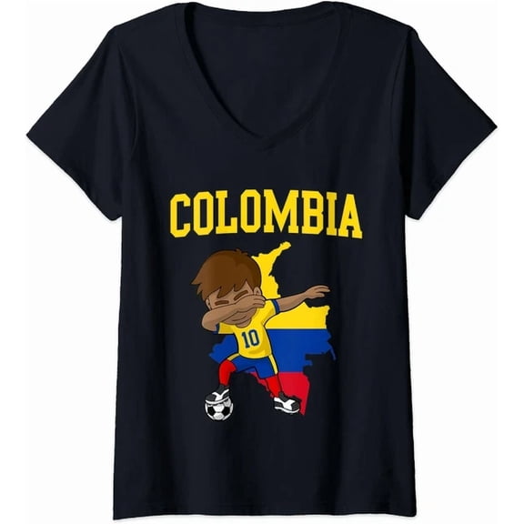 Hot Trending Kiraa Tee With Football Soccer Lover Dabbing Colombia Design Tshirt