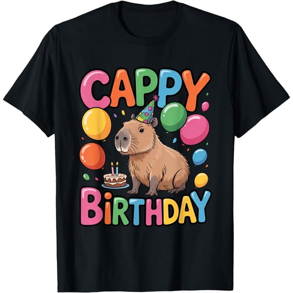 Hot Trending Kiraa Tee With Funny Cute Capy Birthday Party Capybara Animals Lover Gifts Unisex S-5Xl T-Shirt