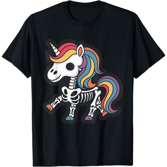 Hot Trending Kiraa Tee With Funny Skeleton Unicorn Lovers Spooky Women Unisex S-5Xl T-Shirt