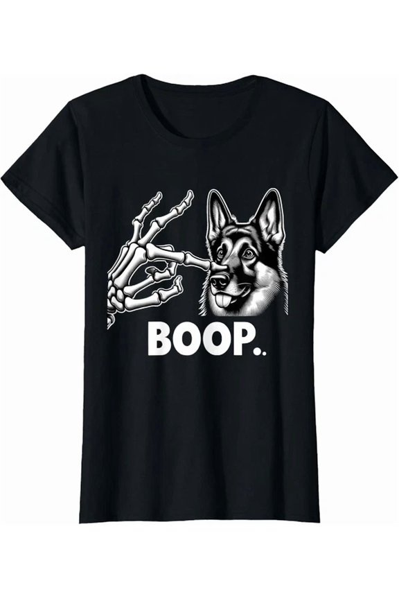 Hot Trending Kiraa Tee With German Sheperd Skeleton Hand Boop Costume T-Shirt