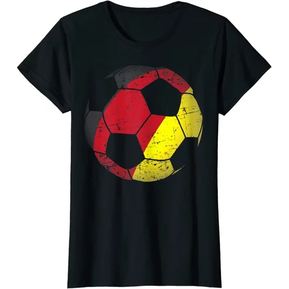 Hot Trending Kiraa Tee With Germany Soccer Ball Flag Jersey German Football Gift T-Shirt