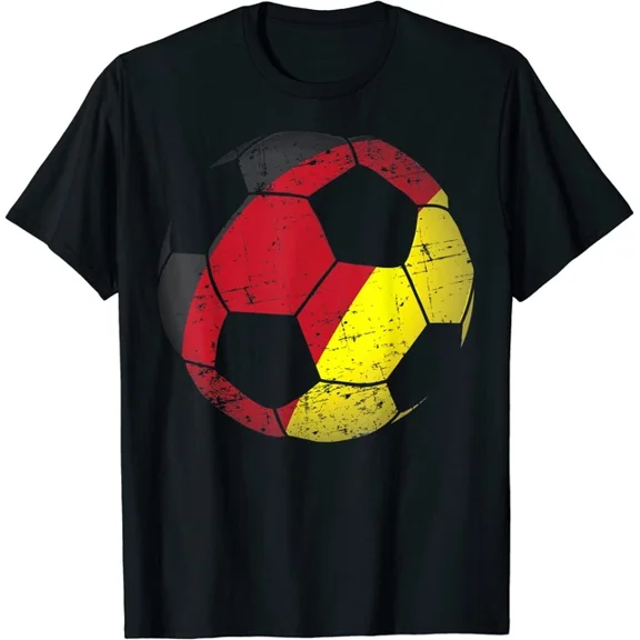 Hot Trending Kiraa Tee With Germany Soccer Ball Flag Jersey German Football Gift Unisex S-5Xl T-Shirt