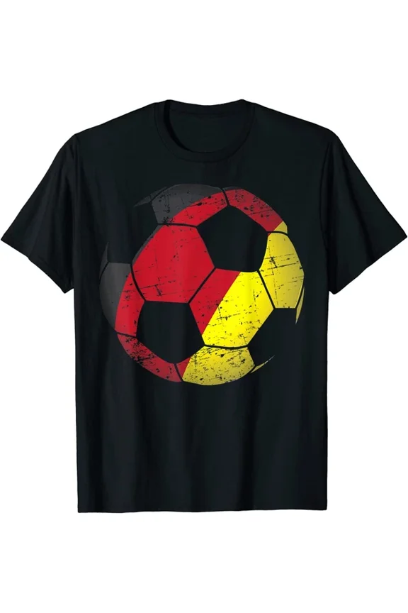 Hot Trending Kiraa Tee With Germany Soccer Ball Flag Jersey German Football Gift Unisex S-5Xl T-Shirt