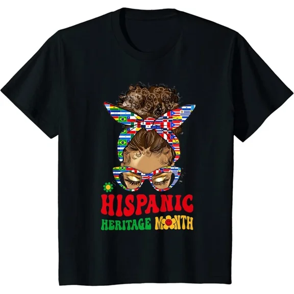 Hot Trending Kiraa Tee With Groovy Hispanic Heritage Month Latino Countries Unisex S-5Xl T-Shirt