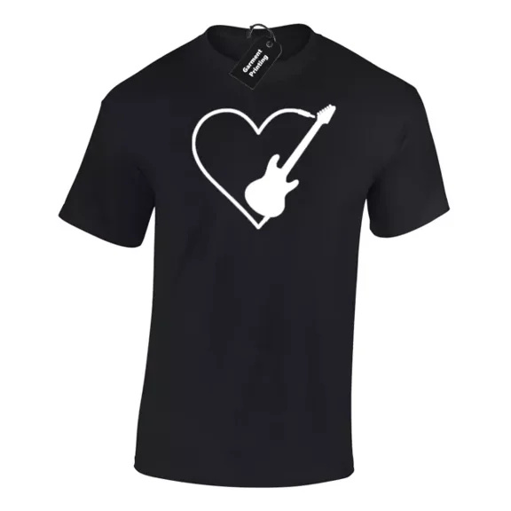Hot Trending Kiraa Tee With Guitar Love Heart Gift Present Idea For Guitar Player Unisex S-5Xl T-Shirt