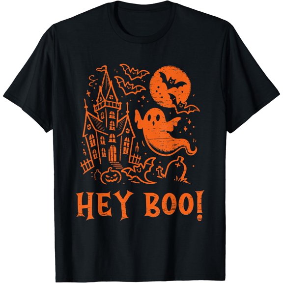 Hot Trending Kiraa Tee With Hey Boo Ghost Haunted House Unisex S-5Xl T-Shirt