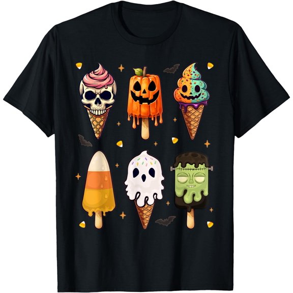 Hot Trending Kiraa Tee With Horror Movies Summer Popsicle Ice Cream Summerween Unisex S-5Xl T-Shirt
