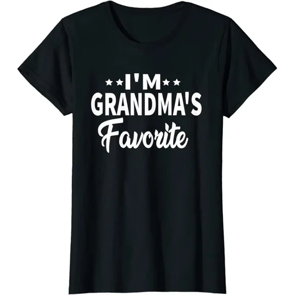 Hot Trending Kiraa Tee With Humor Sibling I'M Grandma'S Favorite T-Shirt
