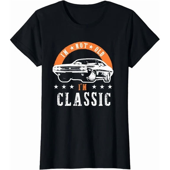 Hot Trending Kiraa Tee With I'M Not Old I'M Classic Muscle Cars Retro Dad Vintage T-Shirt