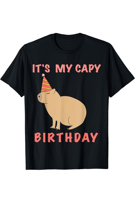 Hot Trending Kiraa Tee With It Is My Capy Birthday Funny Capybara Meme Ok I Pull Up Unisex S-5Xl T-Shirt