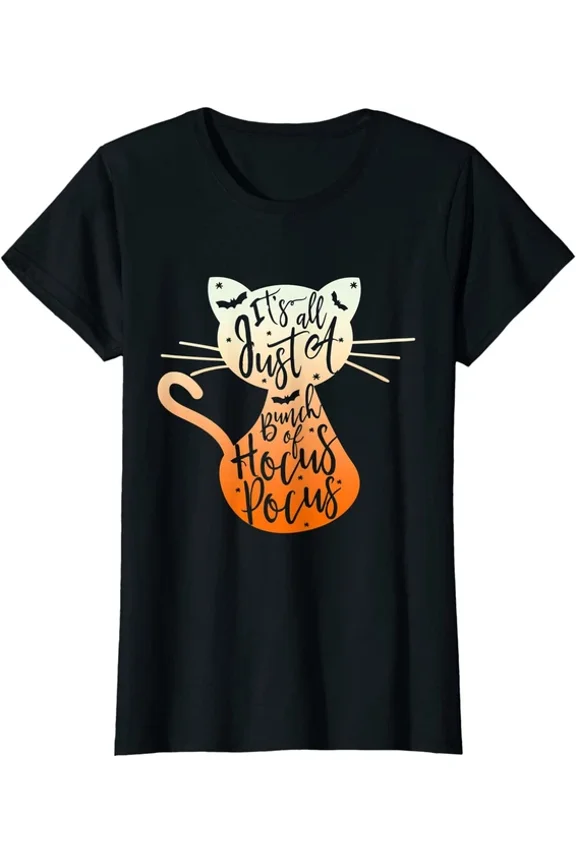 Hot Trending Kiraa Tee With Its Just A Bunch Of Hocus Pocus Cat Lover T-Shirt