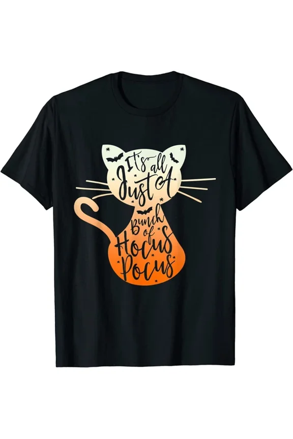 Hot Trending Kiraa Tee With Its Just A Bunch Of Hocus Pocus Cat Lover Unisex S-5Xl T-Shirt