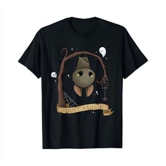 Hot Trending Kiraa Tee With Just Hangin Cute Hanging Bat Spooky Women Unisex S-5Xl T-Shirt