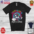 thumbnail image 1 of Hot Trending Kiraa Tee With Kindergarten Here I Come; Cute Back To School Unicorn Rainbow; Students T-Shirt, 1 of 5