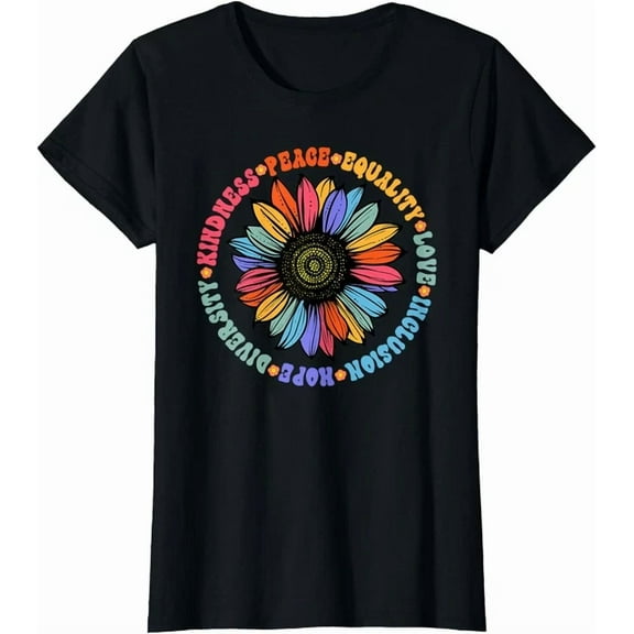 Hot Trending Kiraa Tee With Kindness Peace Equality Love Hope Diversity Human T-Shirt
