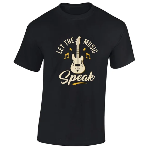 Hot Trending Kiraa Tee With Let The Music Speak Cool Dj Vinyl Record Musician Unisex S-5Xl T-Shirt