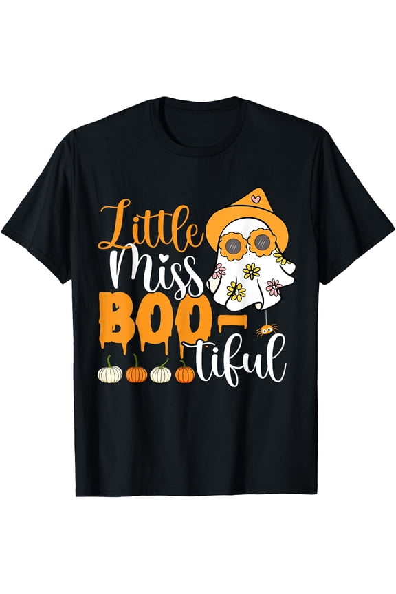 Hot Trending Kiraa Tee With Little Miss Boo-Tiful Cute Boo Ghost Toddler Girl Unisex S-5Xl T-Shirt