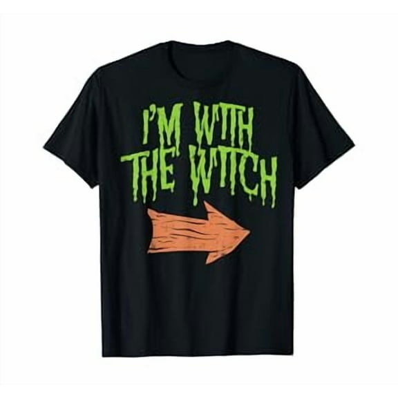 Hot Trending Kiraa Tee With Mens Im With The Witch Funny Husband For Couple Unisex S-5Xl T-Shirt