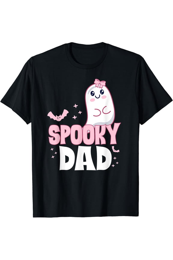 Hot Trending Kiraa Tee With Mens Spooky Dad Family Cute Pink White Ghost Boo Unisex S-5Xl T-Shirt