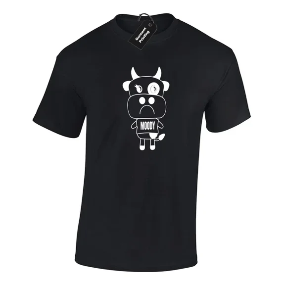 Hot Trending Kiraa Tee With Moody Cow Design Great Comedy Gift Present Idea Unisex S-5Xl T-Shirt