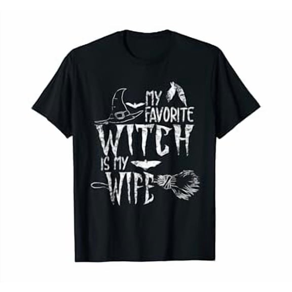 Hot Trending Kiraa Tee With My Favorite Witch Is My Wife Witch Unisex S-5Xl T-Shirt