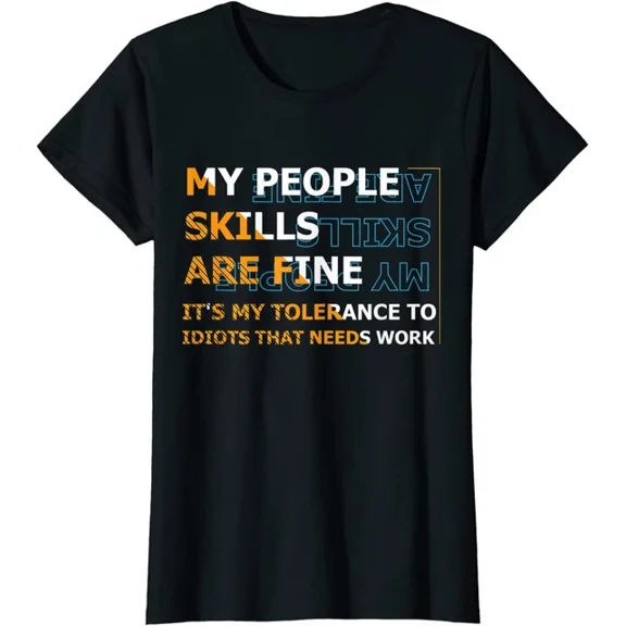 Hot Trending Kiraa Tee With My People Skills Are Fine T-Shirt