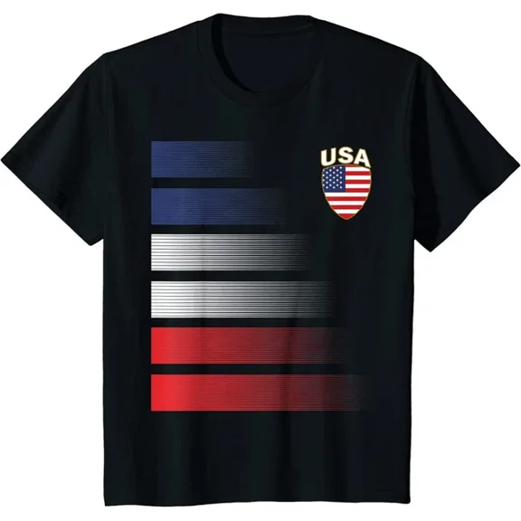 Hot Trending Kiraa Tee With National America Flag Usa Jersey Fan Team Soccer Gift Unisex S-5Xl T-Shirt