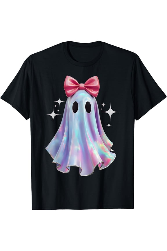 Hot Trending Kiraa Tee With Pastel Galaxy Ghost Girl Ghost Coquette Bow Unisex S-5Xl T-Shirt