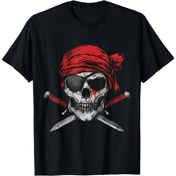 Hot Trending Kiraa Tee With Pirate Flag Skull And Crossbones Skeleton Graphic Unisex S-5Xl T-Shirt