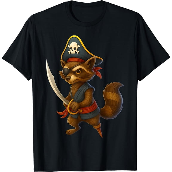 Hot Trending Kiraa Tee With : Pirate Raccoon Spooky Raccoon Men Unisex S-5Xl T-Shirt