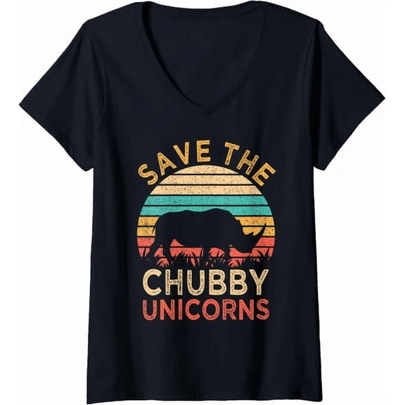Hot Trending Kiraa Tee With Save The Chubby Unicorns Rhino Protect Design Tshirt