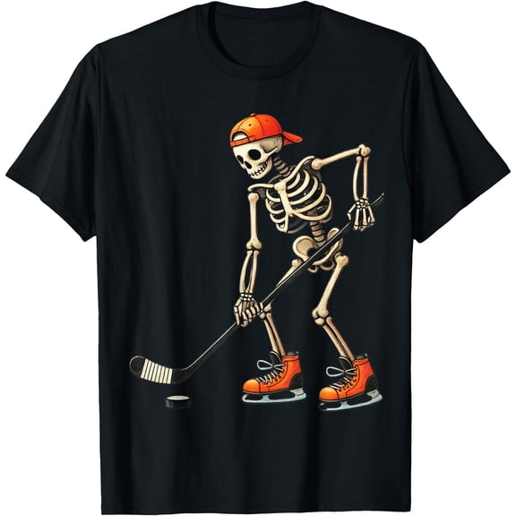 Hot Trending Kiraa Tee With Skeleton Ice Hockey Men Men Tee Unisex S-5Xl T-Shirt
