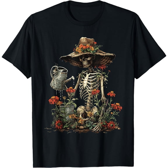 Hot Trending Kiraa Tee With Skeleton Plants Lover Gardening Unisex S-5Xl T-Shirt