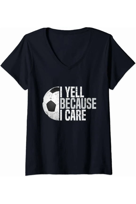 Hot Trending Kiraa Tee With Soccer Fan Humor I Yell Because I Care Tshirt