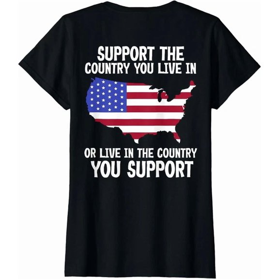 Hot Trending Kiraa Tee With Support The Country You Live In Patriotic Love T-Shirt