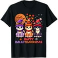 thumbnail image 1 of Hot Trending Kiraa Tee With Thanksgiving Christmas Happy Hallothanksmas Cats Unisex S-5Xl T-Shirt, 1 of 5