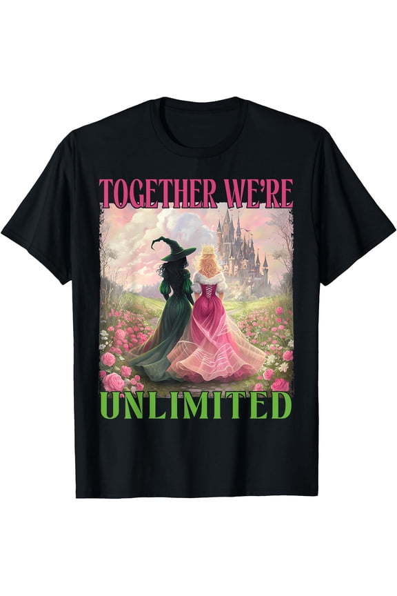 Hot Trending Kiraa Tee With Together Witches Unlimited Pink Green Witch Women Unisex S-5Xl T-Shirt
