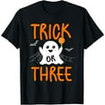 thumbnail image 1 of Hot Trending Kiraa Tee With Trick Or Three Theme 3Rd Birthday Party Spooky Unisex S-5Xl T-Shirt, 1 of 5