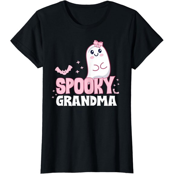 Hot Trending Kiraa Tee With Womens Spooky Grandma Family Cute Pink White Ghost Boo Unisex S-5Xl T-Shirt