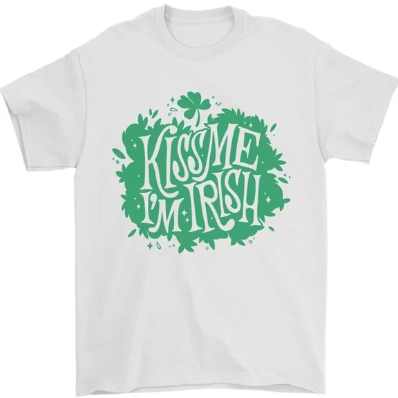 Hot Trending Kiss Me I'm Irish Funny St Patricks Day T-Shirt Design Preview Only