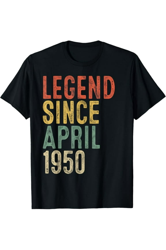 Hot Trending Legend 1950 75th Birthday Gifts for Men Women 75 Year Old T-Shirt Vintage Tee -Birthday Gifts