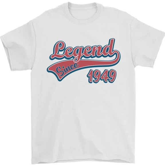 Hot Trending Legend Since 75th Birthday 1949 T-Shirt Design Preview Only