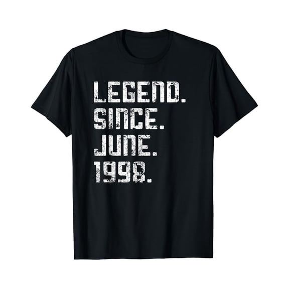 Hot Trending Legend Since June 1998 21th Birthday Gifts 21 Yrs Old TShirt Vintage Tee -Birthday Gifts