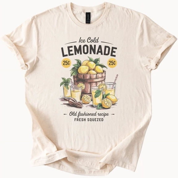Hot Trending Lemonade T-Shirt Fresh Squeezed Tee Summer Drink Graphic Shirt Design Preview Only