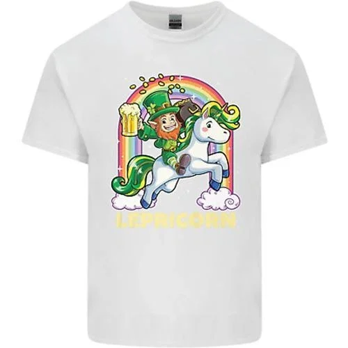 Hot Trending Lepricorn Funny St Patricks Day Leprechaun Kids T-Shirt Boys Girls Design Preview Only