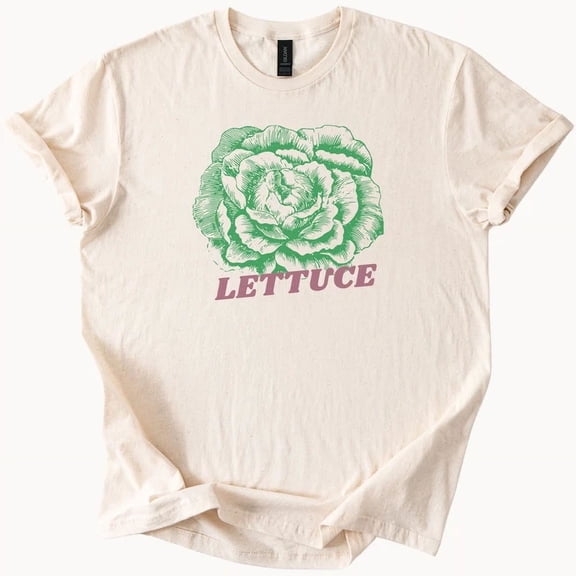 Hot Trending Lettuce T Shirt Salad Tee Cute Foodie Vegetarian Top Plant Gift Design Preview Only