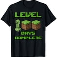 thumbnail image 1 of Hot Trending Level 100 Days Complete Gaming Pixel 100th Days Of School T-Shirt Vintage Tee -Birthday Gifts, 1 of 3