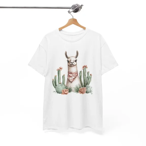 Hot Trending Llama Powered T-Shirt | Funny Animal Strength Tee | Cute Llama Shirt Design Preview Only