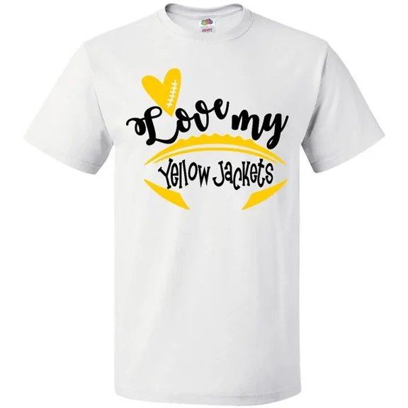 Hot Trending Love My Yellow Jackets Football T-Shirt Boodlebug Graphics Sports Mom S-5Xl Birthday Gifts; For Men & Women