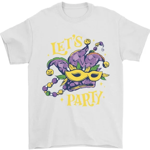 Hot Trending Mardi Gras Lets Party T-Shirt Design Preview Only